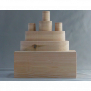 Chateau Surprise - Jouet décoratif en bois naturel