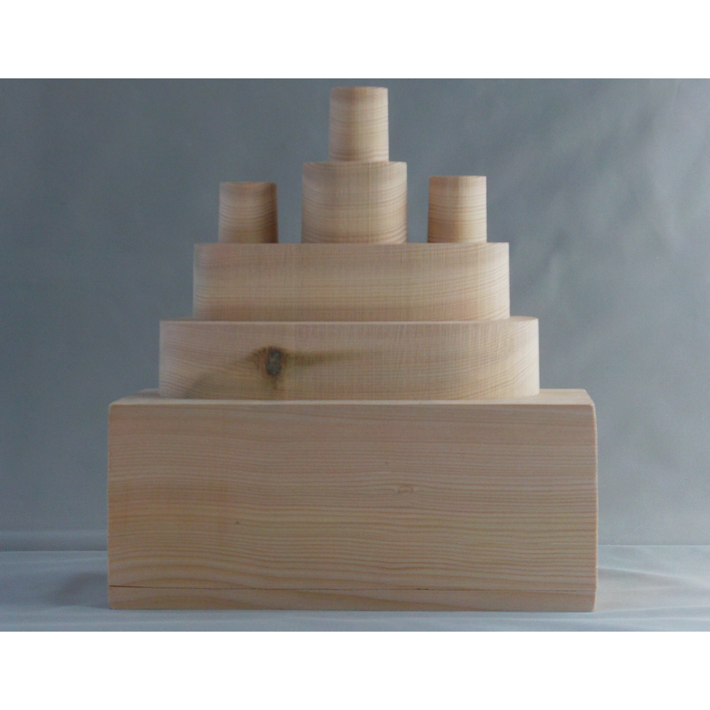 Chateau Surprise - Jouet décoratif en bois naturel