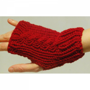 Mitaines Torsade en Mérinos et Alpaga